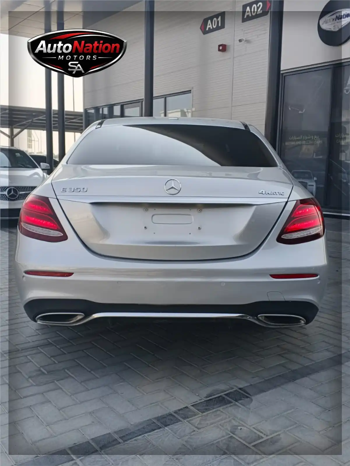 Mercedes Benz E350 2.0L 4cyl 2020 Silver 163425km 85000AED 01