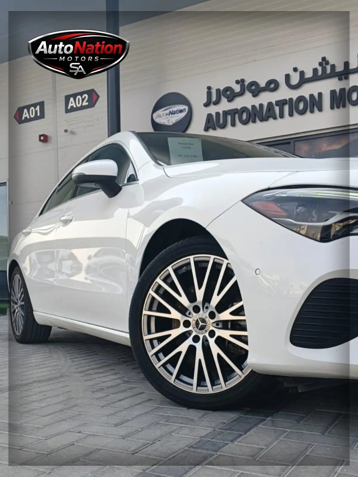 Mercedes Benz CLA250 2.0L 4cyl 221HP 2025 white 46085 km 120000AED 06